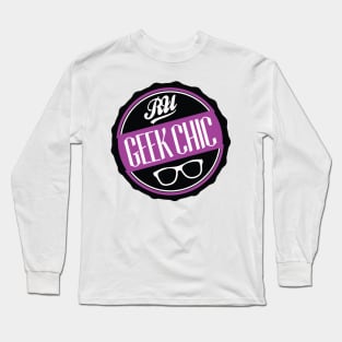 RU Geek Chic Bottle Cap design Long Sleeve T-Shirt